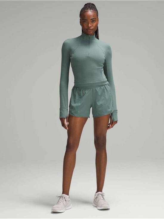 Lululemon Its Rulu Run Cropped Half Zip Size 8 - Picture 11 of 13